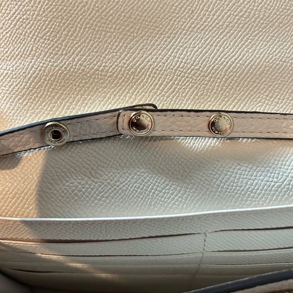 Coach White Leather Clutch with Gold Hardware - Picture 6 of 6